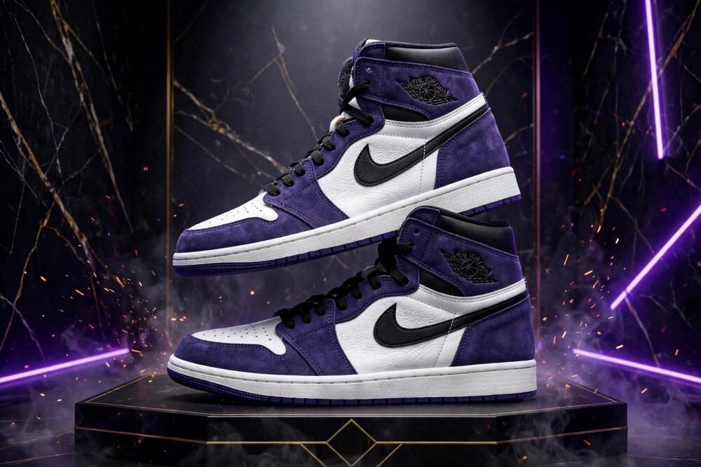 Size 10 - Jordan 1 Retro OG High Court Purple 2.0 2019 555088-500 No Box